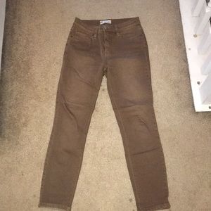 Free People brown skinny jeans